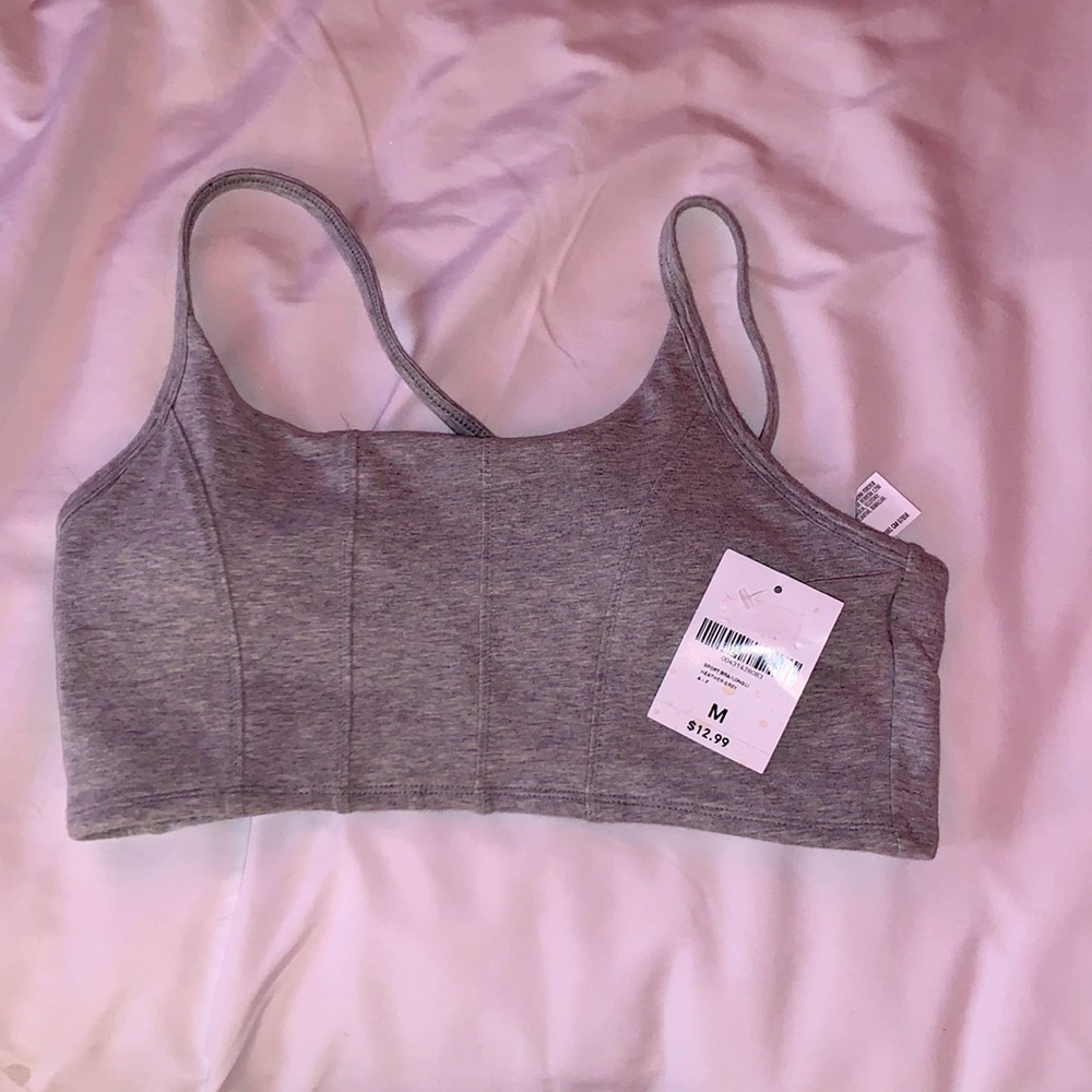 NWT Grey Sports Bra